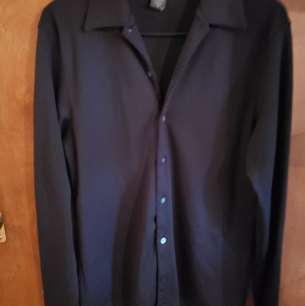 Black button down shirt
